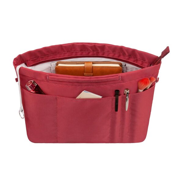 Vercord Purse Insert Organizer for Tote Handbag Size Small Multi-Pocketed RED - Picture 1 of 11